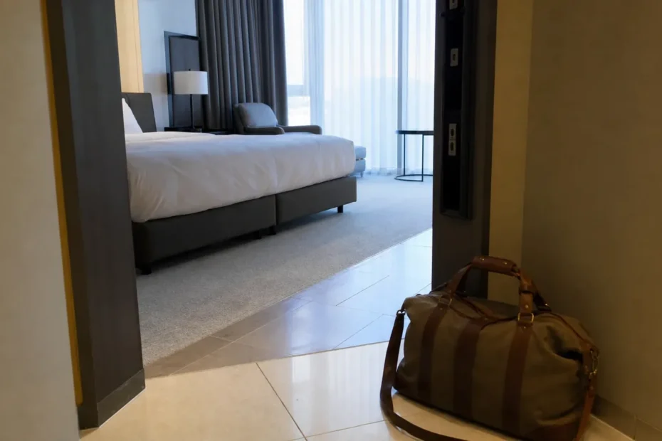 강남 지역 lodging 방문 전 확인사항을 소개하는 사실적인 참고 이미지