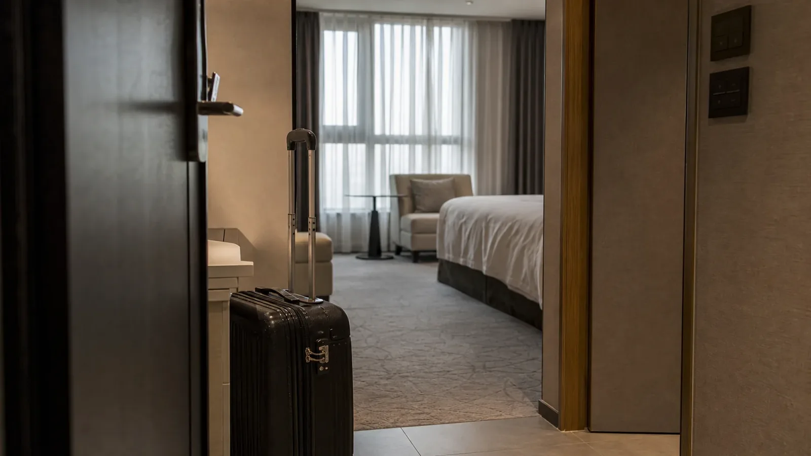 강남 지역 lodging 방문 전 확인사항을 소개하는 사실적인 참고 이미지